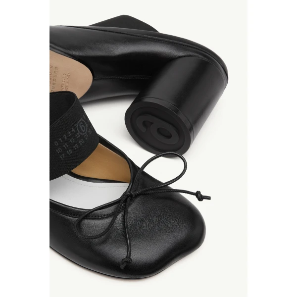 MM6 Maison Margiela Anatomic Numeric Sandals in Black, view 6 | Sandals | Luxury Shoes 