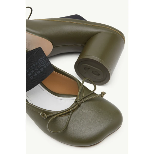 MM6 Maison Margiela Anatomic Numeric Sandals in Olive, view 6 | Sandals | Luxury Shoes 