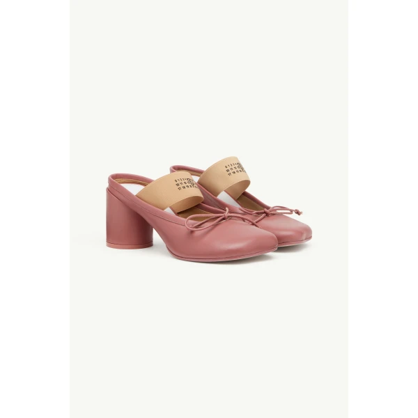 MM6 Maison Margiela Anatomic Numeric Sandals in Pink, view 3 | Sandals | Luxury Shoes 