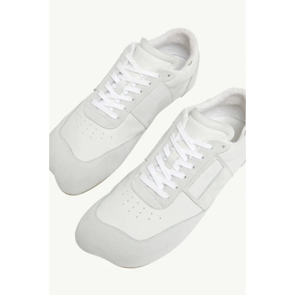MM6 Maison Margiela Anatomic Sneakers in White, view 6 | Sneakers | Luxury Shoes 
