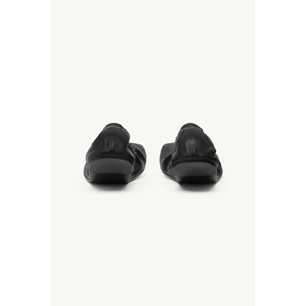 MM6 Maison Margiela Anatomic Travel Ballerina in Black, view 4 | Flats | Luxury Shoes 