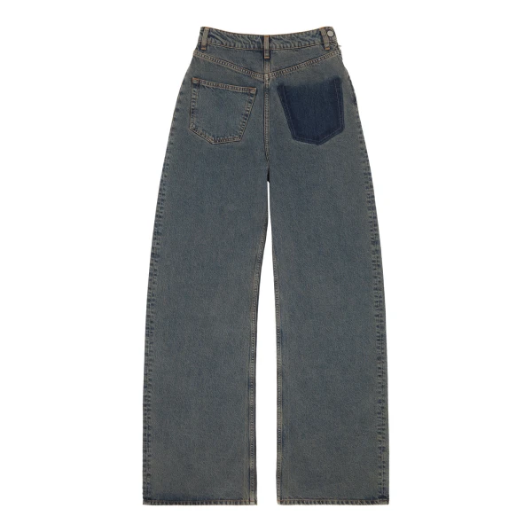 MM6 Maison Margiela Back-To-Back Jeans in Light Grey | Denim | Luxury Shoes 