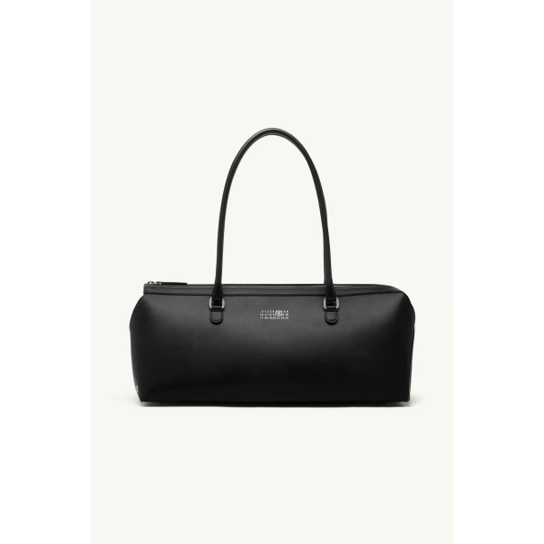 MM6 Maison Margiela Bauletto Shoulder Bag Large in Black, view 2 | Shoulder & Crossbody Bags | Luxury Shoes 
