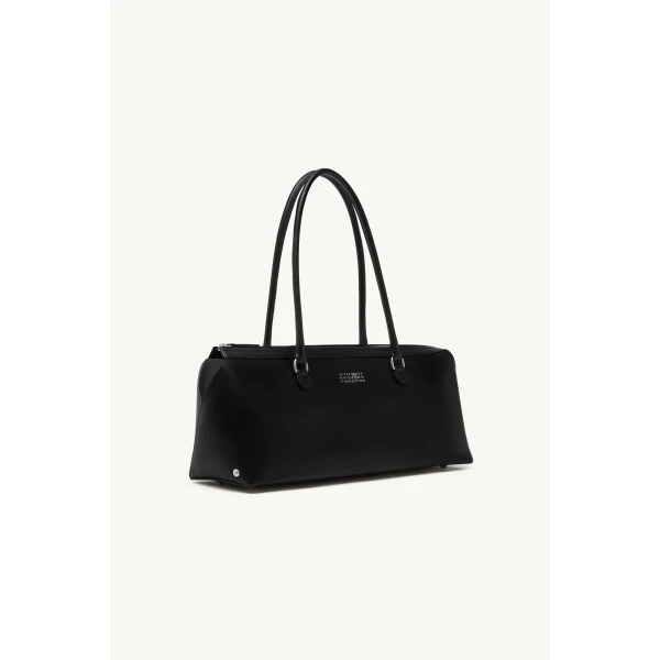 MM6 Maison Margiela Bauletto Shoulder Bag Large in Black, view 3 | Shoulder & Crossbody Bags | Luxury Shoes 
