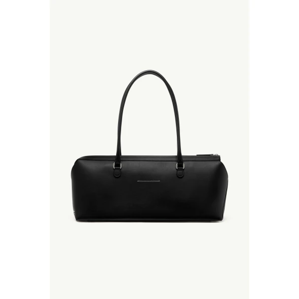 MM6 Maison Margiela Bauletto Shoulder Bag Large in Black, view 4 | Shoulder & Crossbody Bags | Luxury Shoes 