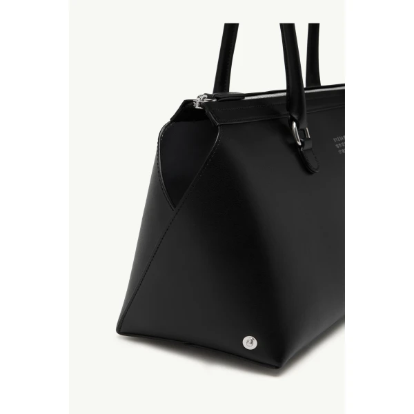 MM6 Maison Margiela Bauletto Shoulder Bag Large in Black, view 6 | Shoulder & Crossbody Bags | Luxury Shoes 