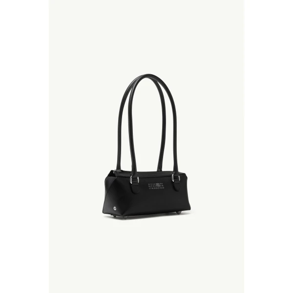 MM6 Maison Margiela Bauletto Shoulder Bag Mini in Black, view 3 | Mini Bags | Luxury Shoes 
