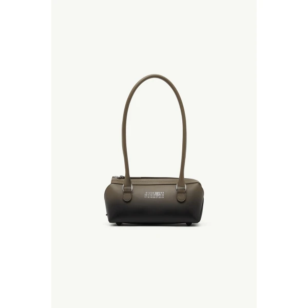 MM6 Maison Margiela Bauletto Shoulder Bag Mini in Dark Olive, view 2 | Mini Bags | Luxury Shoes 