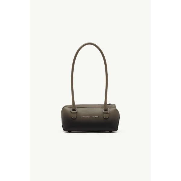 MM6 Maison Margiela Bauletto Shoulder Bag Mini in Dark Olive, view 4 | Mini Bags | Luxury Shoes 