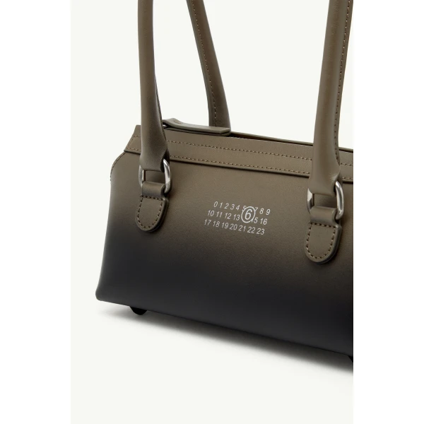 MM6 Maison Margiela Bauletto Shoulder Bag Mini in Dark Olive, view 5 | Mini Bags | Luxury Shoes 