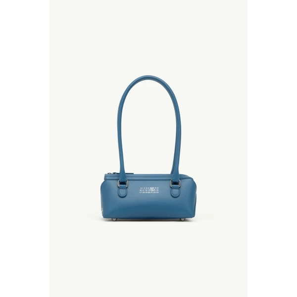 MM6 Maison Margiela Bauletto Shoulder Bag Mini in Petrol, view 2 | Mini Bags | Luxury Shoes 