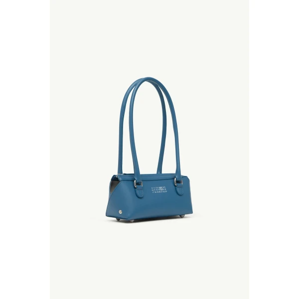 MM6 Maison Margiela Bauletto Shoulder Bag Mini in Petrol, view 3 | Mini Bags | Luxury Shoes 