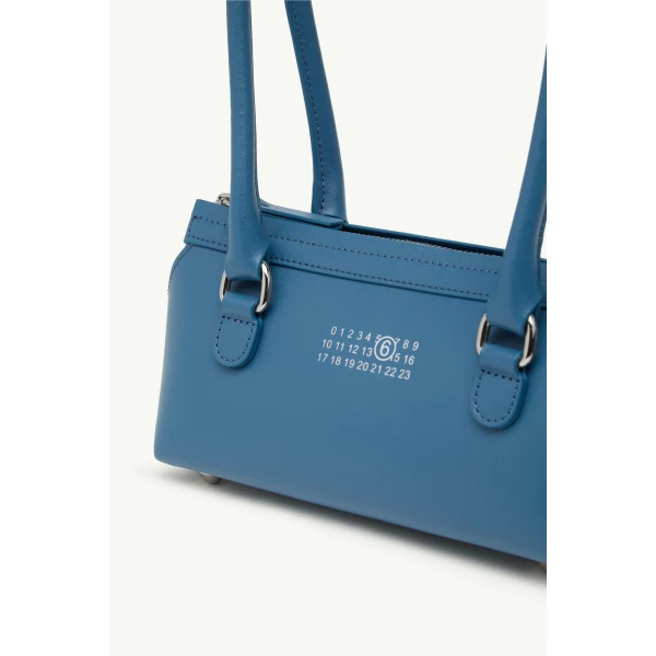 MM6 Maison Margiela Bauletto Shoulder Bag Mini in Petrol, view 5 | Mini Bags | Luxury Shoes 