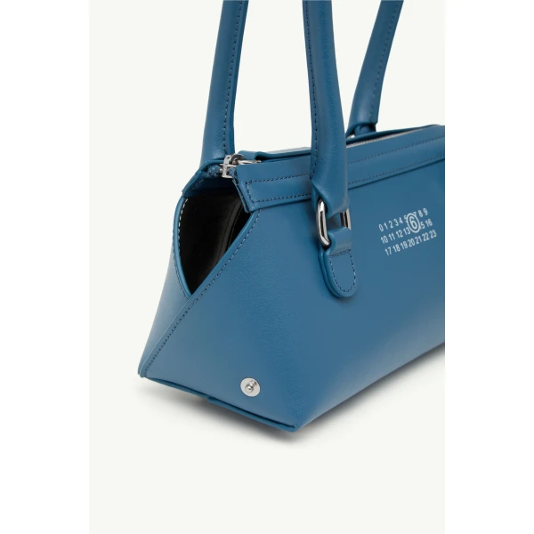 MM6 Maison Margiela Bauletto Shoulder Bag Mini in Petrol, view 6 | Mini Bags | Luxury Shoes 