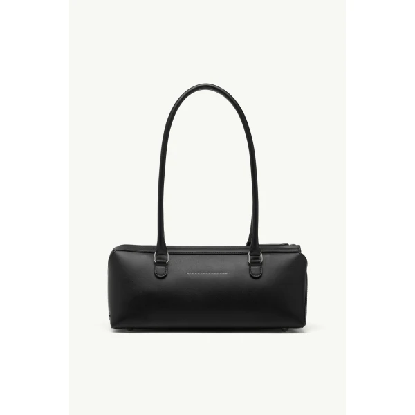 MM6 Maison Margiela Bauletto Shoulder Bag Small in Black, view 4 | Shoulder & Crossbody Bags | Luxury Shoes 