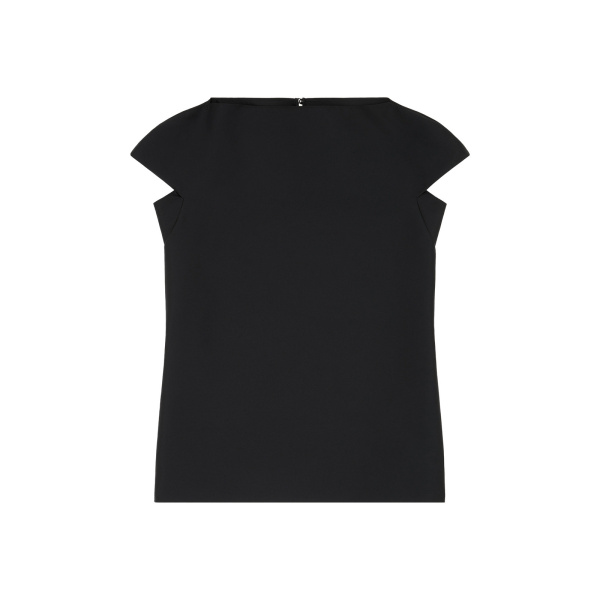 MM6 Maison Margiela Cap-Sleeve Dress in Black | Mini Dresses | Luxury Shoes 