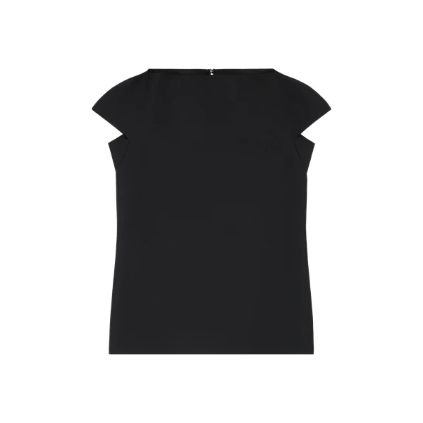 MM6 Maison Margiela Cap-Sleeve Dress in Black | Mini Dresses | Luxury Shoes 