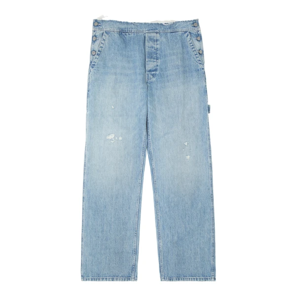 MM6 Maison Margiela Carpenter Wide-Leg Jeans in Blue | Denim | Luxury Shoes 