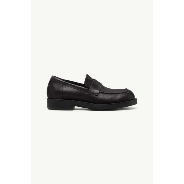 MM6 Maison Margiela City Biker Loafers in Black, view 2 | Loafers | Luxury Shoes 