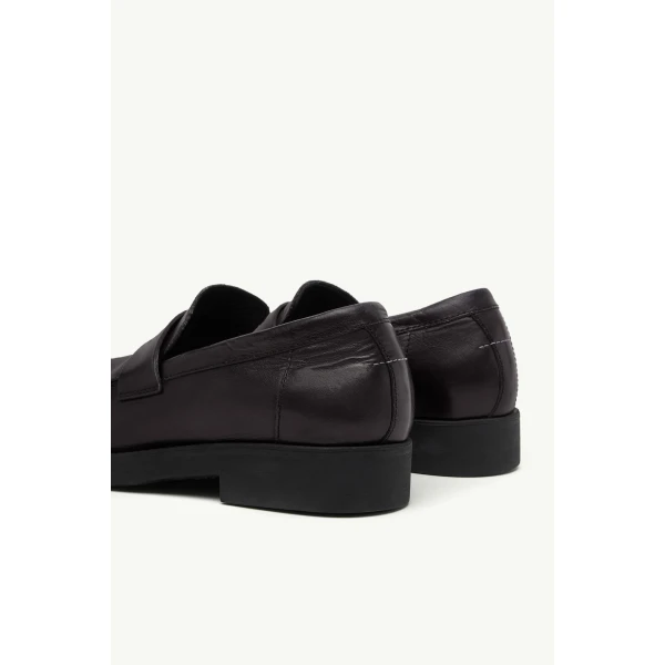 MM6 Maison Margiela City Biker Loafers in Black, view 6 | Loafers | Luxury Shoes 