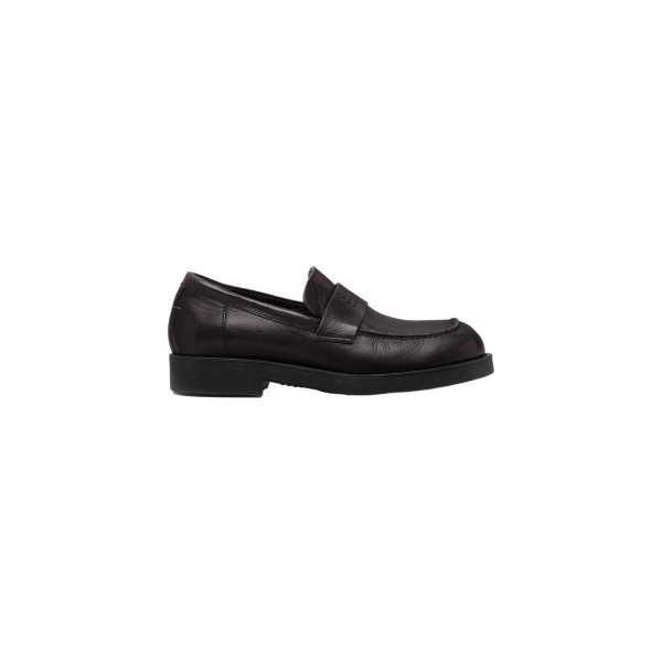 MM6 Maison Margiela City Biker Loafers in Black | Loafers | Luxury Shoes 