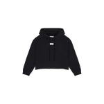 MM6 Maison Margiela Cotton Hooded Sweatshirt in Black | Hoodies | Luxury Shoes 