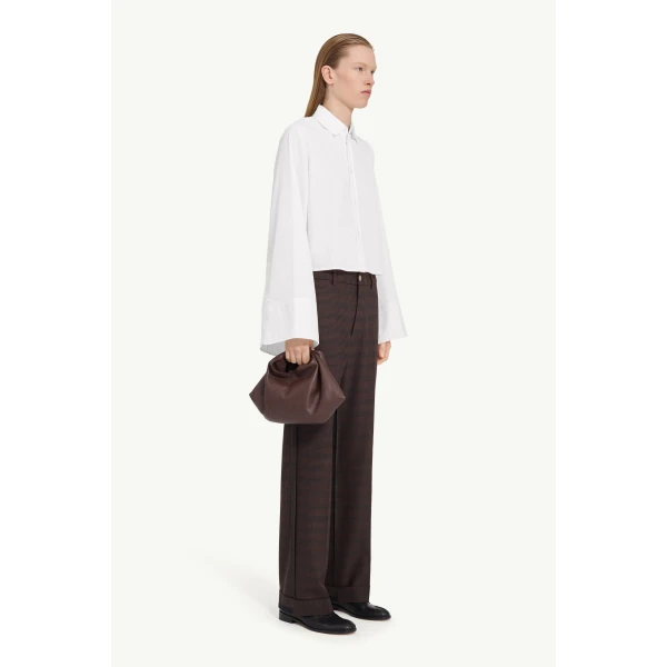 MM6 Maison Margiela Cotton Shirt in White, view 3 | Shirts | Luxury Shoes 