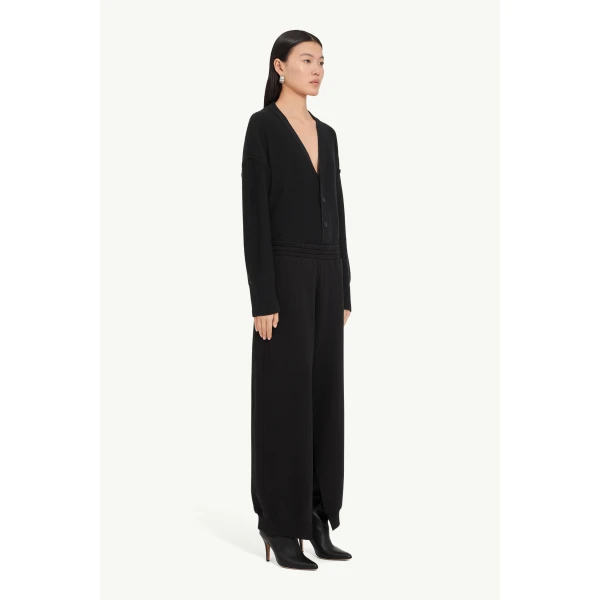 MM6 Maison Margiela Cotton Sweatpants in Black, view 3 | Sweatpants | Luxury Shoes 