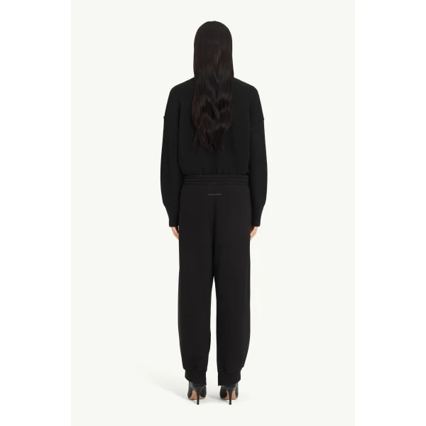 MM6 Maison Margiela Cotton Sweatpants in Black, view 4 | Sweatpants | Luxury Shoes 