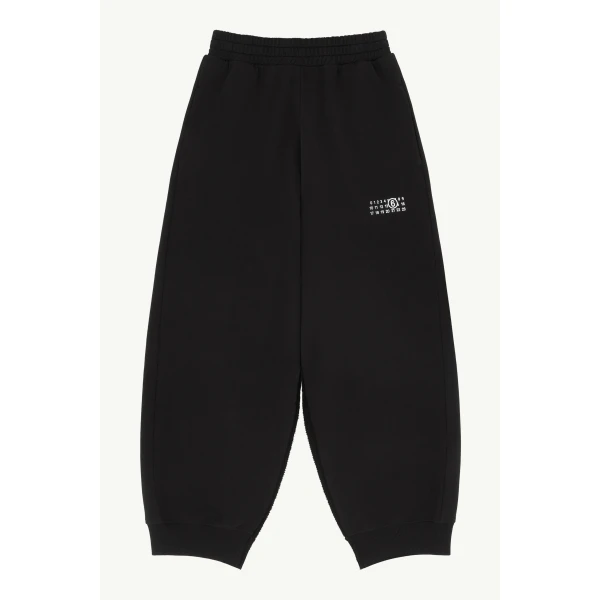 MM6 Maison Margiela Cotton Sweatpants in Black, view 6 | Sweatpants | Luxury Shoes 