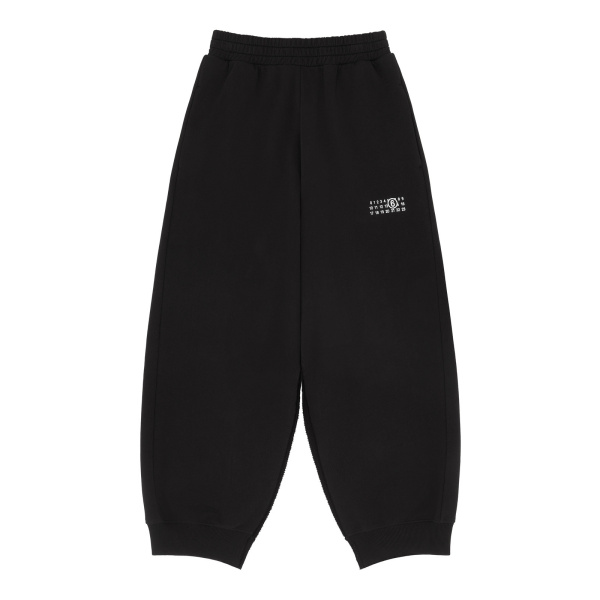 MM6 Maison Margiela Cotton Sweatpants in Black | Sweatpants | Luxury Shoes 
