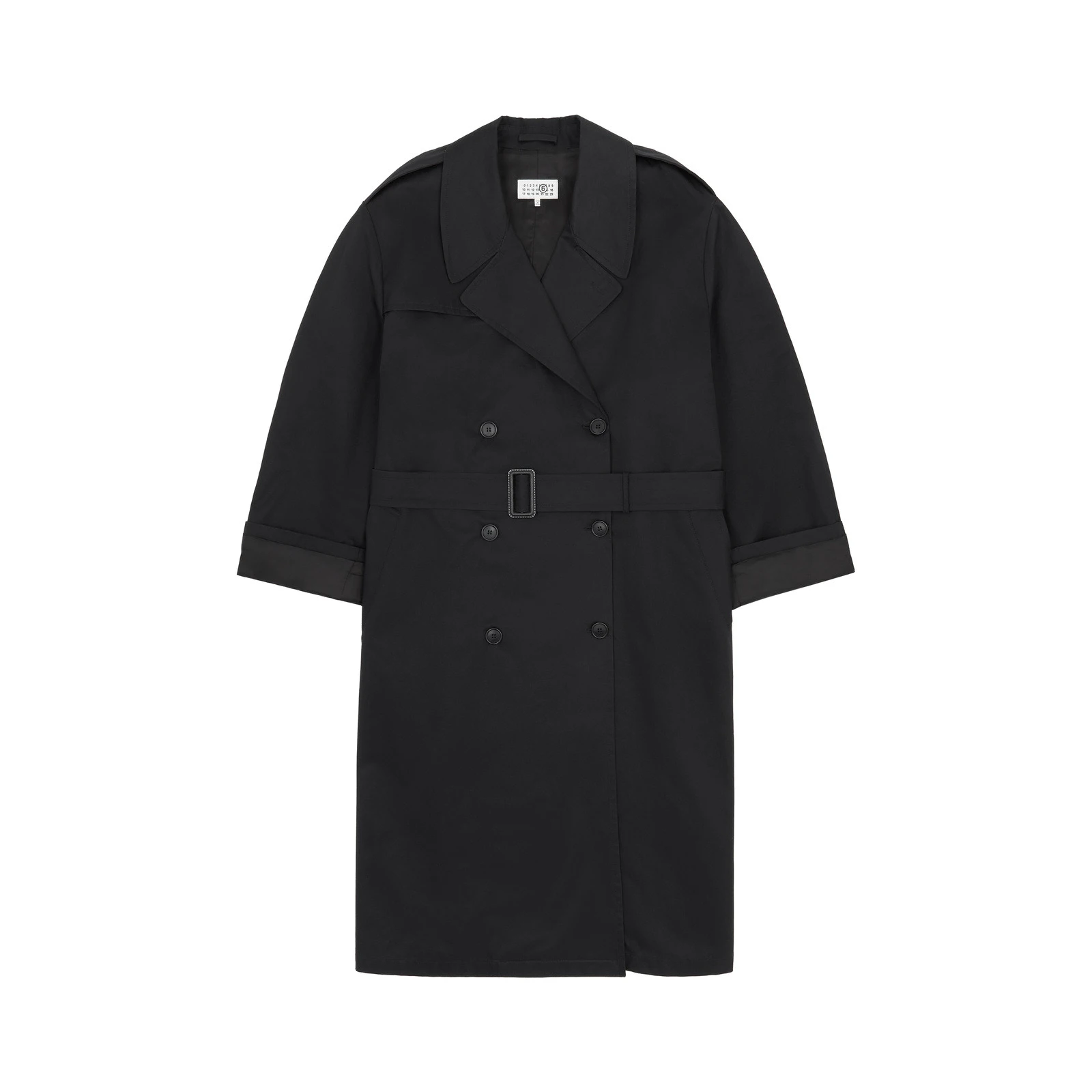 MM6 Maison Margiela Cotton Trench Coat in Black MM6 Maison Margiela Cotton Trench Coat in Black | Trench Coat | Luxury Shoes
