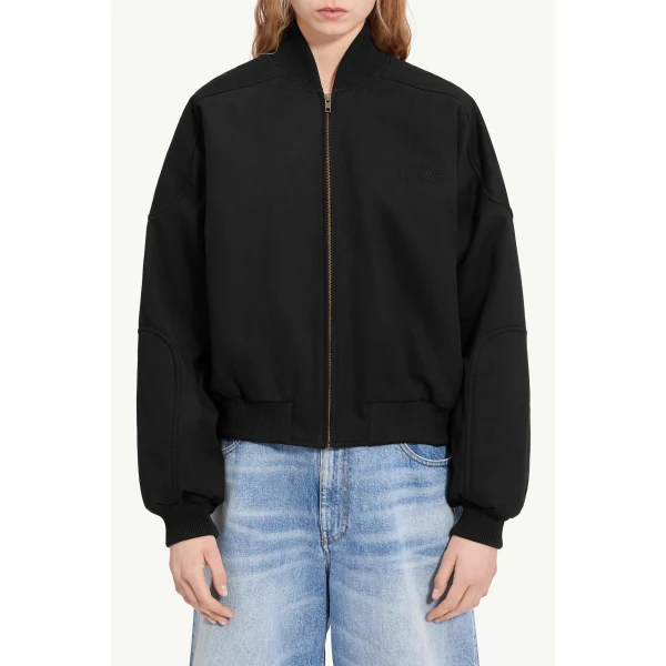 MM6 Maison Margiela Cotton Twill Jacket in Black, view 5 | Jackets | Luxury Shoes 