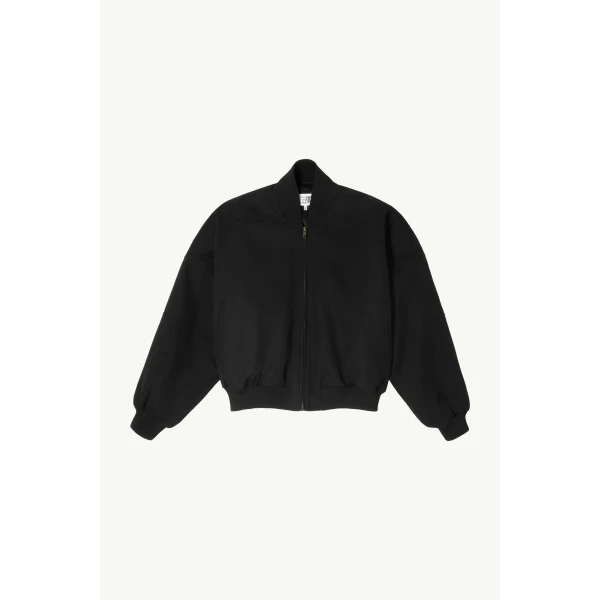 MM6 Maison Margiela Cotton Twill Jacket in Black, view 6 | Jackets | Luxury Shoes 