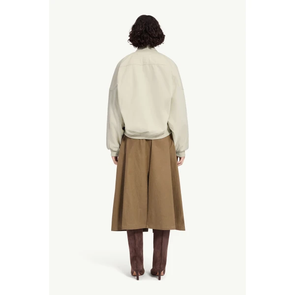 MM6 Maison Margiela Cotton Twill Jacket in Ecru, view 4 | Jackets | Luxury Shoes 