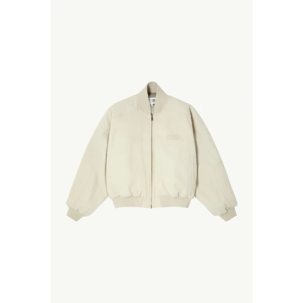 MM6 Maison Margiela Cotton Twill Jacket in Ecru, view 6 | Jackets | Luxury Shoes 