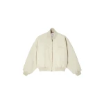 MM6 Maison Margiela Cotton Twill Jacket in Ecru | Jackets | Luxury Shoes 