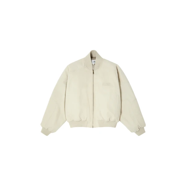 MM6 Maison Margiela Cotton Twill Jacket in Ecru | Jackets | Luxury Shoes 