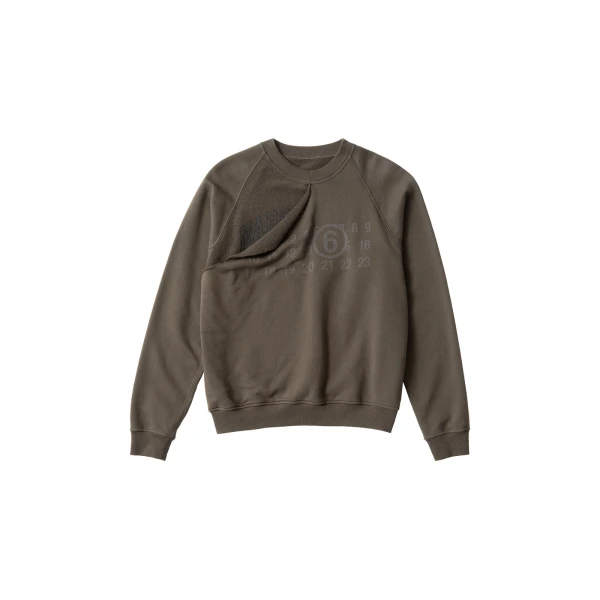 Double Layer Sweatshirt in Olive