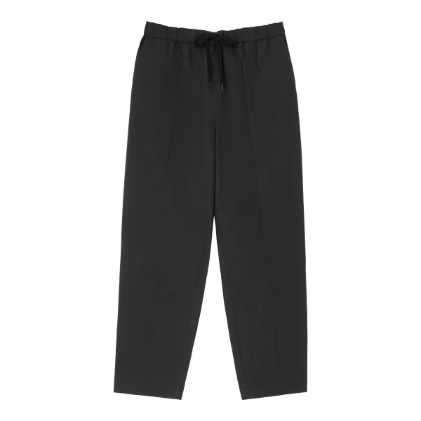 MM6 Maison Margiela Drawstring Wool Shirting Trousers in Anthracite | Tailored pants | Luxury Shoes 
