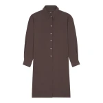 MM6 Maison Margiela Dual-Wear Shirt in Brown | Shirts | Luxury Shoes 