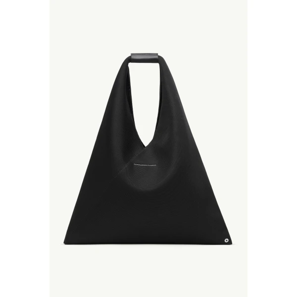 MM6 Maison Margiela Fabric Japanese Bag Classic Medium in Black, view 4 | Totes & Top-Handle Bags | Luxury Shoes 
