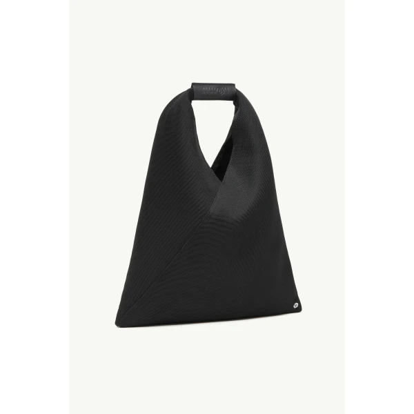MM6 Maison Margiela Fabric Japanese Bag Classic Small in Black, view 3 | Totes & Top-Handle Bags | Luxury Shoes 