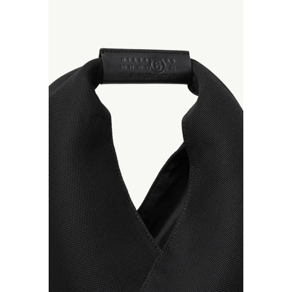 MM6 Maison Margiela Fabric Japanese Bag Classic Small in Black, view 6 | Totes & Top-Handle Bags | Luxury Shoes 
