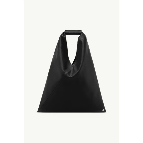 MM6 Maison Margiela Faux Leather Japanese Bag Classic Small in Black, view 2 | Totes & Top-Handle Bags | Luxury Shoes 