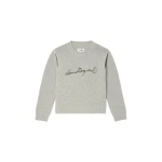 MM6 Maison Margiela Handwritten Knit Jumper in Grey Melange | Sweaters | Luxury Shoes 
