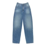 MM6 Maison Margiela High-Waisted Jeans in Light Blue | Denim | Luxury Shoes 
