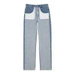 MM6 Maison Margiela Inverted-Pocket Straight-Leg Jeans in Blue | Denim | Luxury Shoes 