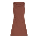MM6 Maison Margiela Jacquard Dress in Light Brown | Midi Dresses | Luxury Shoes 