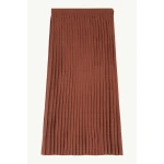 MM6 Maison Margiela Jacquard Midi Skirt in Light Brown | Midi Skirts | Luxury Shoes 